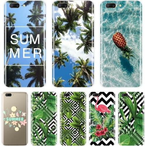 Soft Back Cover For OnePlus 6 6T 5 5T 3 3T Pineapple Palm Flamingo Summer Flower Phone Case Silicone For One Plus 3 3T 5 5T 6 6T