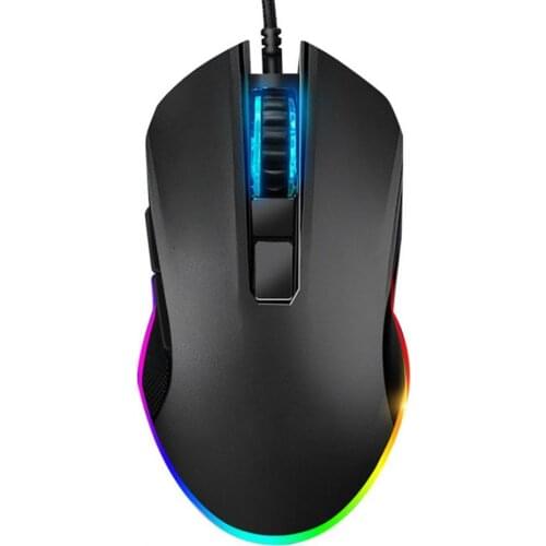 Original Wired RGB Gaming Mouse Optical Gamer Mice 3200DPI With Backlight 6 Buttons For Laptop Computer PC Professional Game