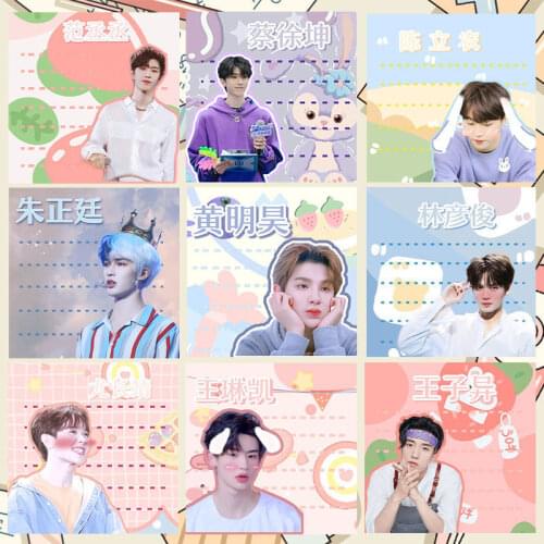 NINEPERCENT Peripheral Sticky Notes Cai Xukun Fan Chengcheng Huang Minghao Has Sticky Notes Birthday Gifts for Girlfriends