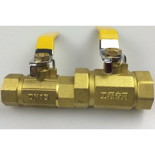 Full copper water pipe valve square patent ball valve 4 points 6 points double wire ball valve high temperature