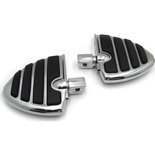 Aftermarket free shipping Motorcycle parts For Kawasaki Vulcan Classic Suzuki Marauder 1600 Boulevard M95 Wing Foot Pegs CHROMED