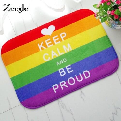Rainbow Floor Mat Welcome Funny Door Mats Doormat for Entrance Door Carpet Rugs Bathroom Living Room Rugs Bedside Foot Mat