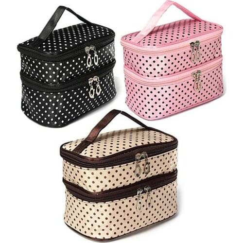 Sale Travel Toiletry Beauty Cosmetic Bag Makeup Case Organizer Zipper Holder Handbag Bolsa De Maquillaje Trousse De Maquillage