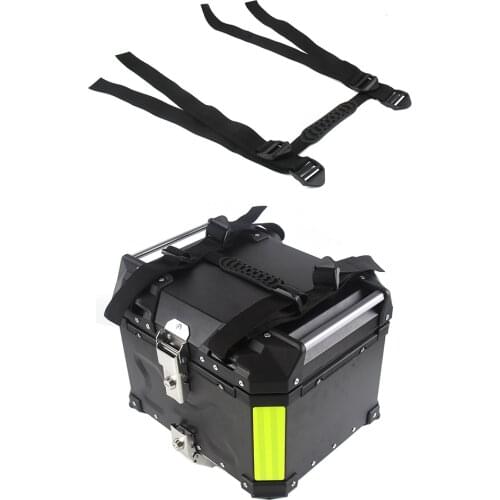 Motorcycle aluminum alloy tail box strap universal side box handle pull rope tail box is convenient quick adjustable length