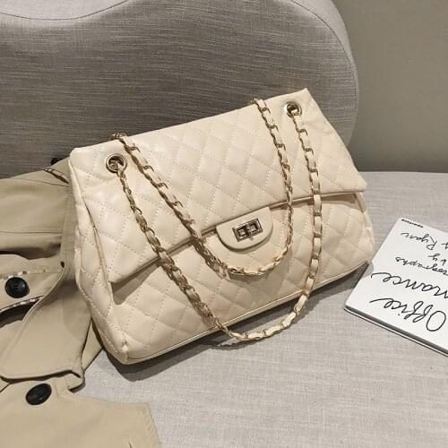 Top Quality Luxury Brand Handbags for Woman Chain PU Leather Shoulder Cross Body Bag Large Clutch Designer Sac A Main Satchels