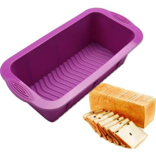 MATAVENI Silicone Cake Bread Pan Non-stick Rectangular Toast French Bread Pan-soap Loaf Pan Mould Cake Pan Baking Tool