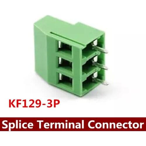 High Quality 200PCS KF129-3P KF129 3Pin Splice Terminal Connector Spacing 5.08MM 300V 25A