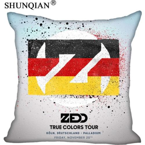 Zedd Pillowcase Square Zippered Home Decorative Pillow Cover Wedding Custom Gift For Two Sides Printed