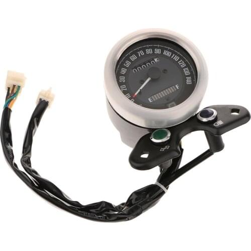 12V Gear Digital Display Motorcycle Odometer Speedometer For CG125