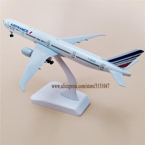 19cm Metal Air France B777 Boeing 777 Airlines Plane Model Airplane Alloy Diecast Aircraft w Landing Gears Wheels