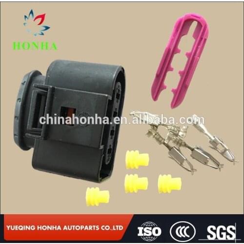 1J0973724 - 4 Way Sealed Female Connector 2.8 mm, 1-row, Coding I, (neutral) 1J0 973 724, 1JO 973 724, 1JO973724, 42122100