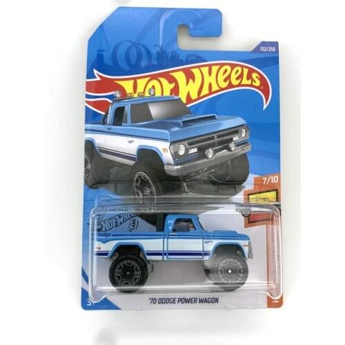 2020-152 Hot Wheels car 1/64 70 DODGE POWER WAGON Collection Metal Die-cast Simulation Model Cars Toys
