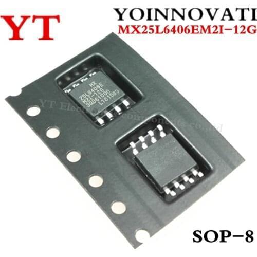 5pcs/lot MX25L6406EM2I-12G 25L6406E MX25L6406E MX25L6406EM2I FLASH 64MBIT 86MHZ 8SOP Best quality