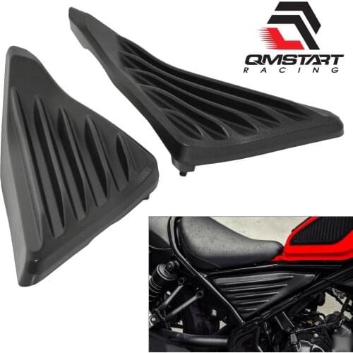 QMSTART Racing Motorcycle Side Panel Pocket Bag Engine Guard Fairing Cover For HONDA CMX 300 500 Reber CMX300 CMX500 2017-2021