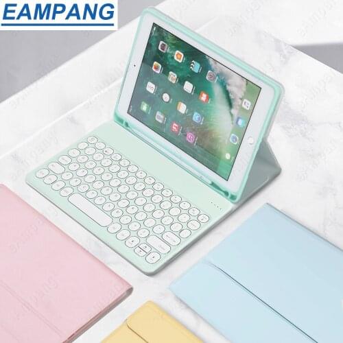 Cover for iPad Pro 11 2021 Air 3 4 10.2 10.5 9.7 Case with Keyboard Russian Spanish Arabic Keyboard for iPad 8th 7th 6th 5th 4th