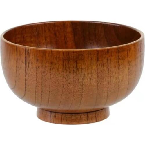 Wooden Rice Bowl Home Salad Soup Instant Noodles Bowl Breakfast Dinner Bowl Tableware Best Gift