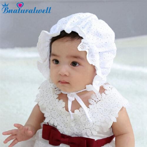 Bnaturalwell Baby Cotton Bonnet Toddler Girls Lovely Beanie Infant Pink Caps Newborn Granny Hat Milk Maid Cap Photo Props H206S