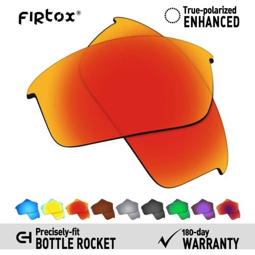 Firtox True UV400 Polarized Lenses Replacement for-Oakley Bottle Rocket OO9164 Sunglasses (Compatiable Lens Only) - Multiple
