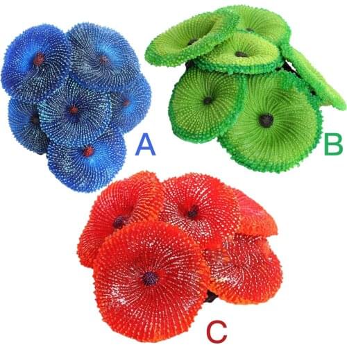 Aquarium Artificial Coral Fish Tank Landscape Decoration Plant Simulation Vivid Soft Coral Ornament Fish Tank Decoration