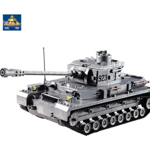 KAZI Large IV Tank 1193pcs Building Blocks Military Army Model Set Educational Toys For Children Compatible