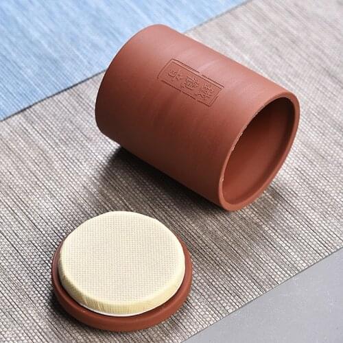 Chinese Ceramic Red Mud Tea Storage Jar Delicacy Mini Candy Jar Storage Container 17 Colors 7.5*11cm Spices Storage Box Bottles