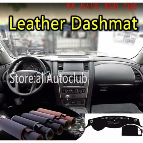 For INFINITI QX80 QX56 2010 2012 2013 2014 2018 Leather Dashmat Dashboard Cover Dash Carpet Custom Car Styling Sunshade LHD+RHD