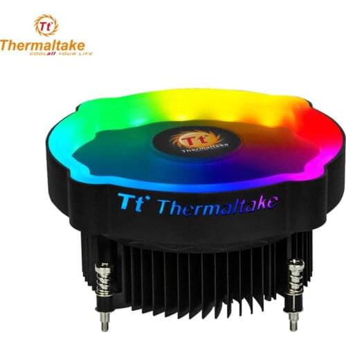 Thermaltake Tt CPU Cooler Cooling Fan Silent 12V RGB LED Ventilador PC Computer Heatsink Radiator for Inter LGA 115X