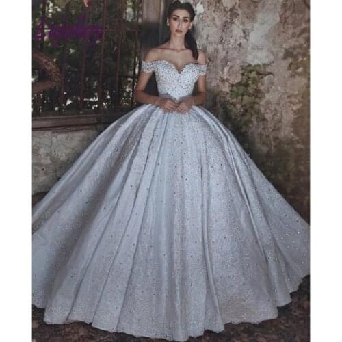 Lujohoy Satin Wedding Dresses