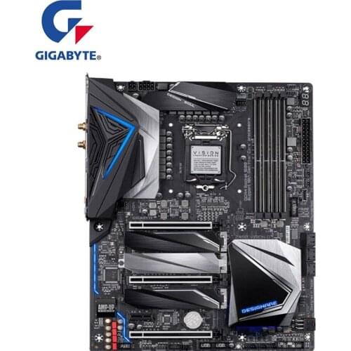 For Gigabyte GA Z490 VISION D Motherboard LGA 1200 Z490 Used Desktop Mainboard Support i3 i5 i7 10400F 10400 10100F 10700K