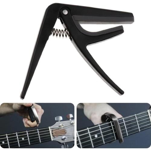 Ukelele Mini Guitar Capo Tuner Trigger Quick Change Clamp Key Tone Adjusting Capo For 6 String Acoustic Classic Tuning Clamp