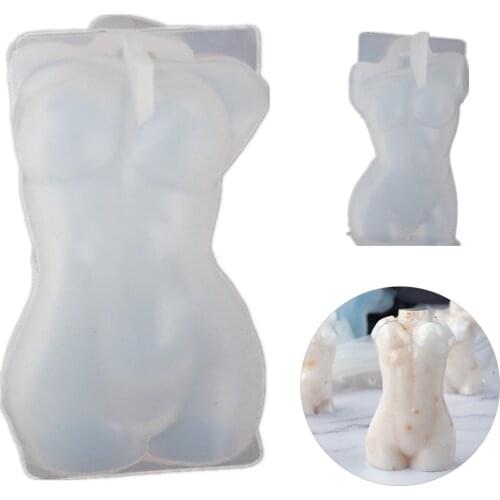 Fashion Silicone Chest Doll Body Mold DIY Human Model Moulds Table Decoration