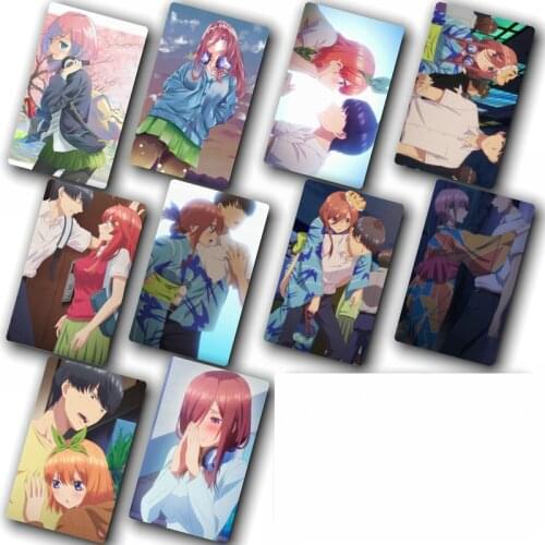 5 Toubun no Hanayome Anime Card Sticker Pack DIY Waterproof Card Classic Kids Stickers toys for children 100 pcs