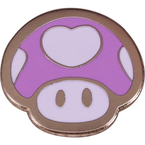 Super Heartshroom Brooch Princess Peach Video Game Accessory