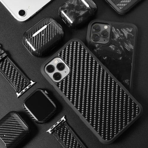Real Carbon Fiber Ultra Hybrid for Apple iPhone 11 Designed for iPhone 6/6S/7/8/7Plus/X/XR/XSMAX/11PRO/11PRO MAX/12/12PRO Case