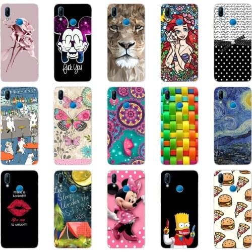 V silicone case for huawei Nova 3 3i case soft TPU Back phone cover for Nova3 nova3i INE-LX2 INE-LX9 funda cover Coque bumper