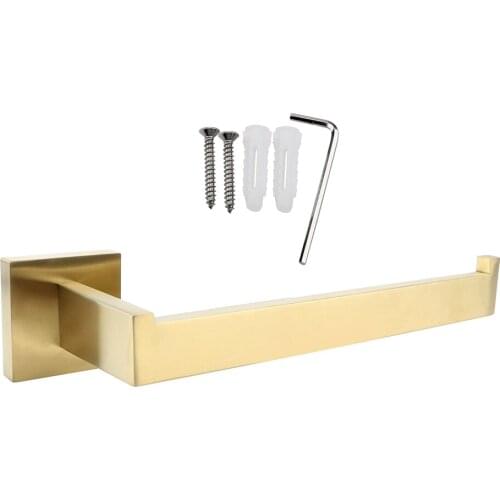 Towel Rack Wall Mounted Household Storage Stainless Steel Roll paper Hanger Bathroom Organizer Towel Holder