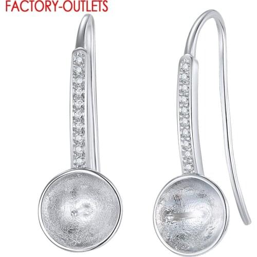 High Quality Genuine 925 Sterling Silver Earring Findings DIY Fashion Jewelry Accessories Wholesale Retail Drop Shipping