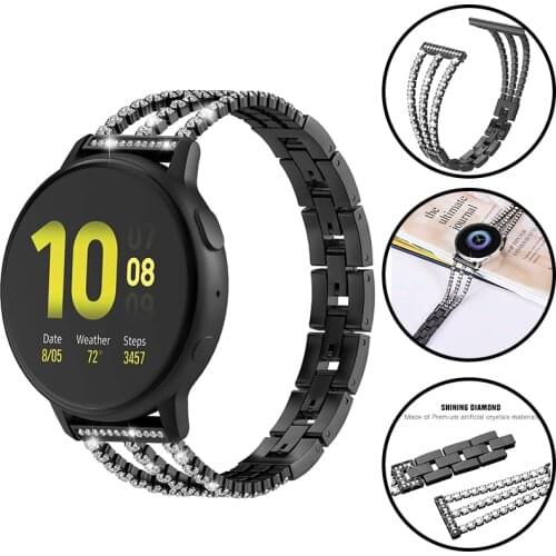 Womens Diamond Smart Band For Huawei Watch GT 2 Pro watch Strap For Honor GS Pro / ES Huawei GT2 Pro 20/22mm Bracelet Watchband