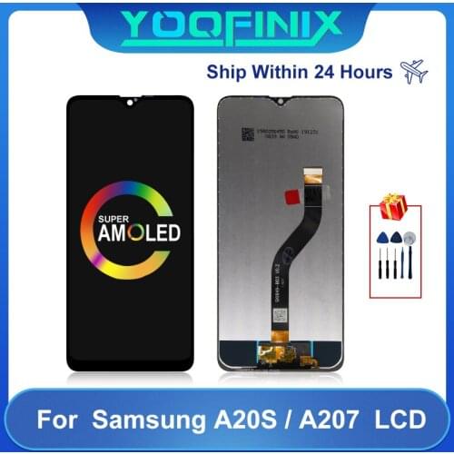 "6.5"Original For Samsung Galaxy A20S LCD A207F A207M A2070 A207 Display LCD Touch Screen Digitizer Display Replacement Parts