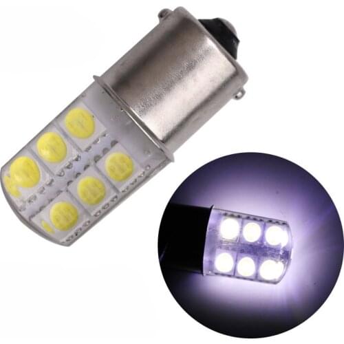 1X 1156 BA15S p21w 1157 P21/5W Bay15d S25 5050 12SMD Silica gel Automobile Car Brake Light Stop Parking DRL Lamp white DC12V