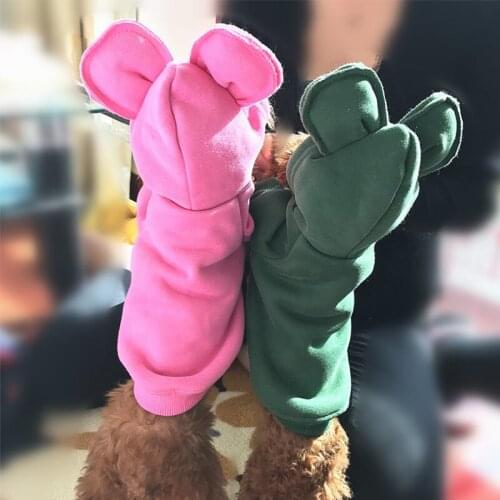 2018 Pet Dog Winter Clothes for Small Dogs Pets Clothing French Bulldog Chihuahua Cute Hoodies Puppy Pug Costume Yorkie Coat