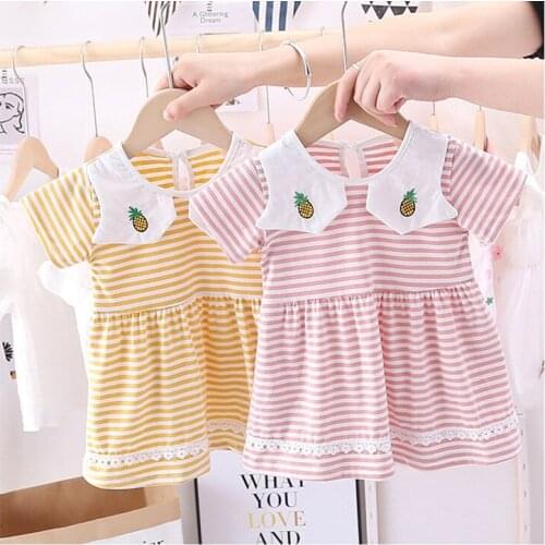 2020 baby girls Striped dresses summer lovely dresses sleeveless dress casual dress girls dresses 29