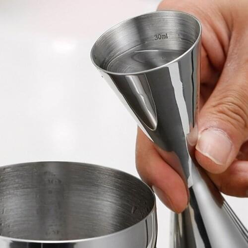 30/45ml 30/60ml Stainless Steel Cocktail Wine Shaker Measure Cup Double Shot Drink Kitchen Gadgets Tool
