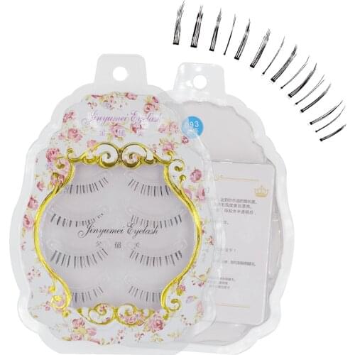 4 Pairs Women Lady Handmade Natural Lower Under Bottom False Eyelashes Makeup Fake Eye Lashes Tools M14