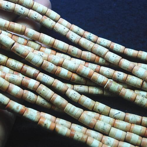 40pcs nature gem stone strings matching beads drum shape 6x10mm beads strings for women bracelets making findings diy jewelry