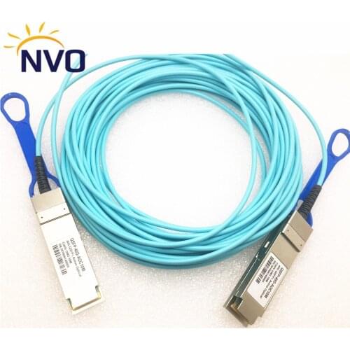 40G QSFP+ Aqua OM3 OM4 MM Multimode AOC Fiber Active Optical Cable AOC 10M for High Performance Computing all Kind of Switch