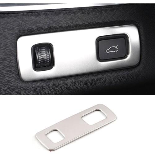 For Volvo XC60 2018 2019 2020 Stainless Silver Accessories Car Headlight Switch Control Adjust Cover Panel Trim LHD Styling