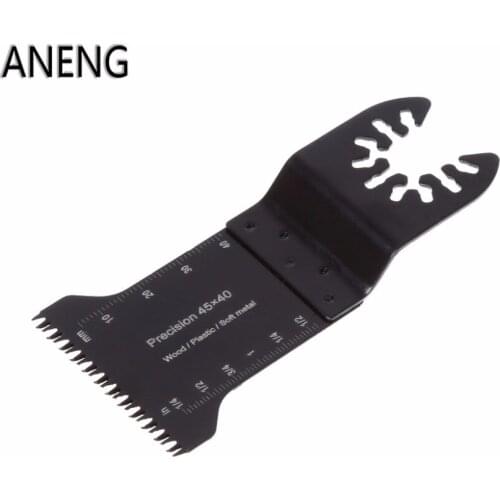 ANENG 1 pc 45mm Quick Release HCS Black Oscillating Multitool Japanese Teeth Saw Blade