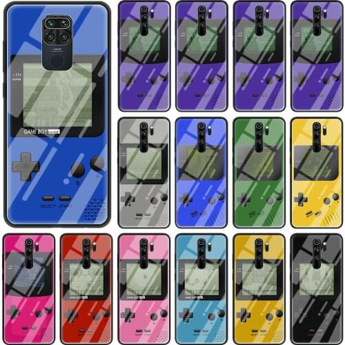 Phone Case For Xiaomi Redmi Note 9S 9 10 8 Pro 8T 7 8A 9A 9C K40 Glass Cover For Xiaomi Poco X3 NFC Shell Game Boy Console Box