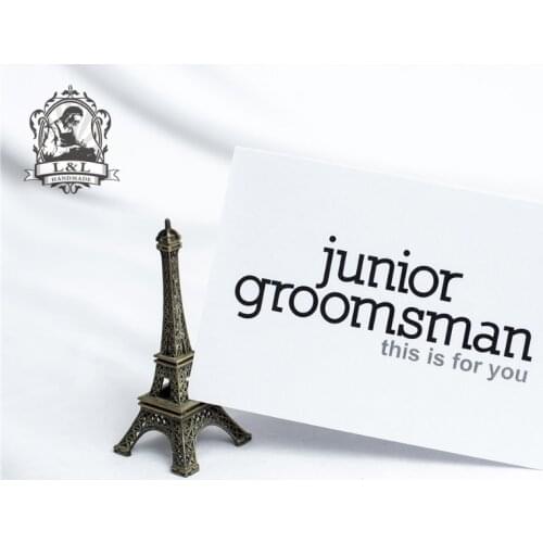 C15-To My Ring Bearer, Usher, Junior Groomsman Wedding party... Wedding Thank You Cards to go with a Gift